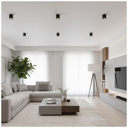 Spot OH12 1xGX53/35W/230V 9,6 cm noir