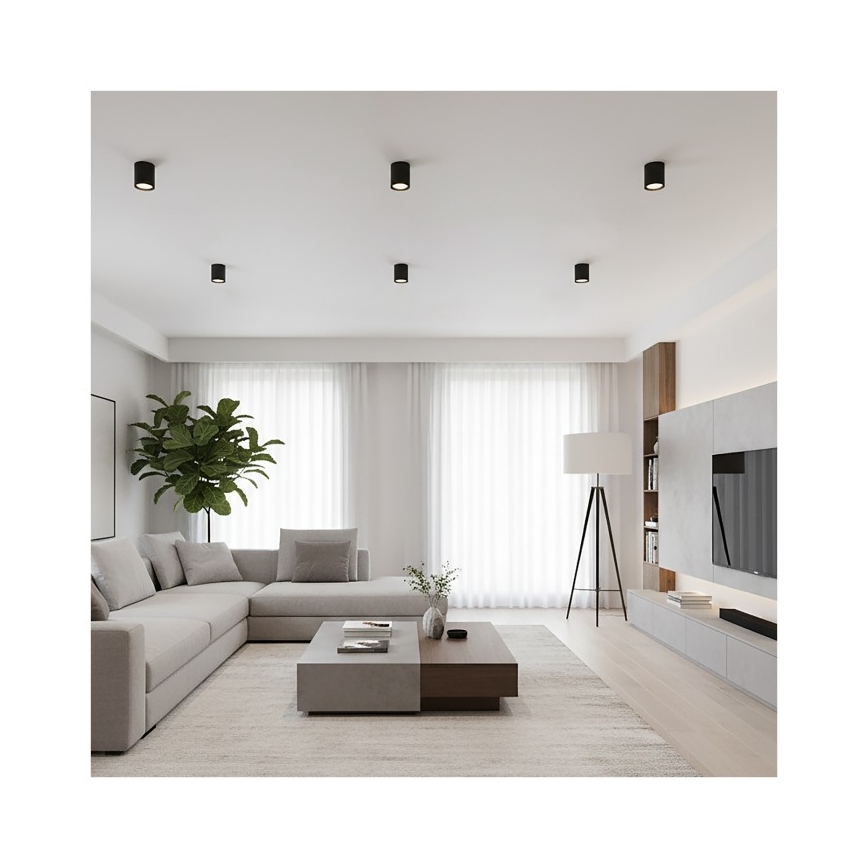 Spot OH12 1xGX53/35W/230V 9,6 cm noir