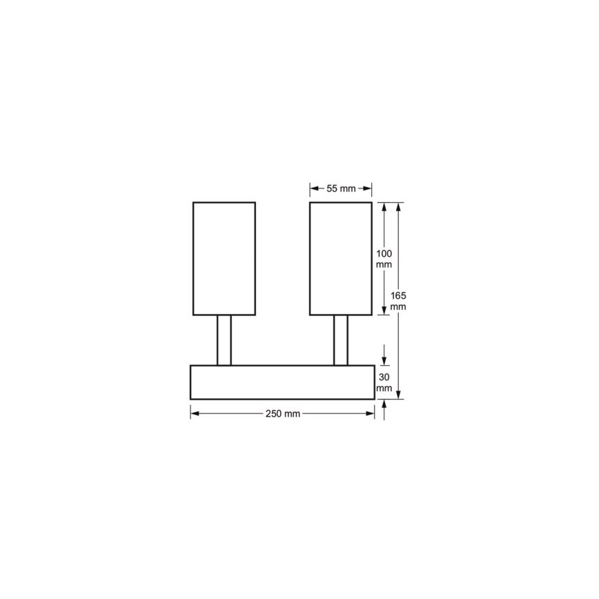 Spot orientable FILO 4xGU10/30W/230V noir/doré