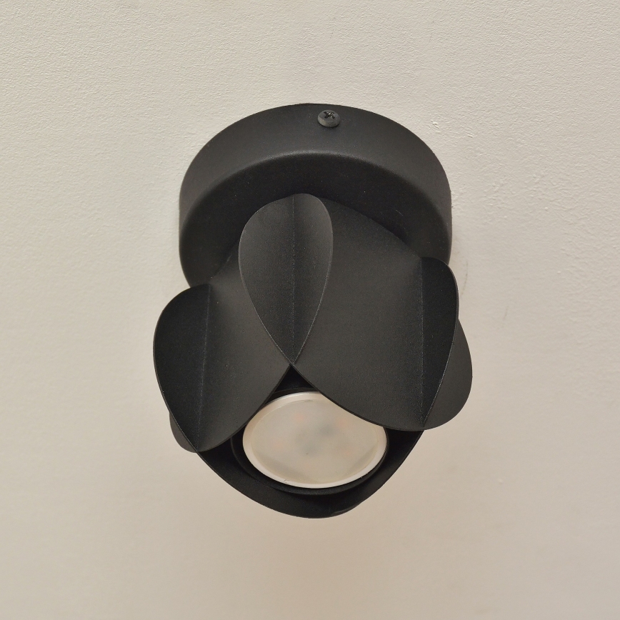 Spot orientable GAMBIT 1xGU10/10W/230V noir