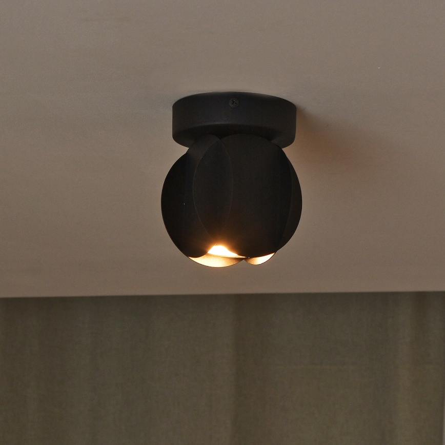 Spot orientable GAMBIT 1xGU10/10W/230V noir