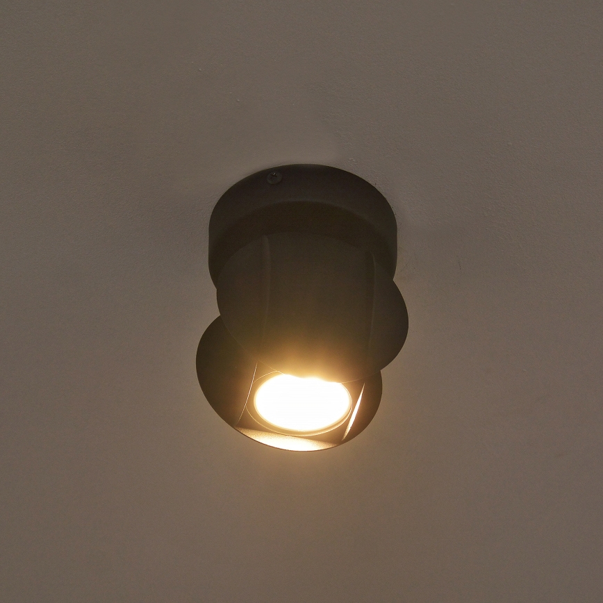 Spot orientable GAMBIT 1xGU10/10W/230V noir