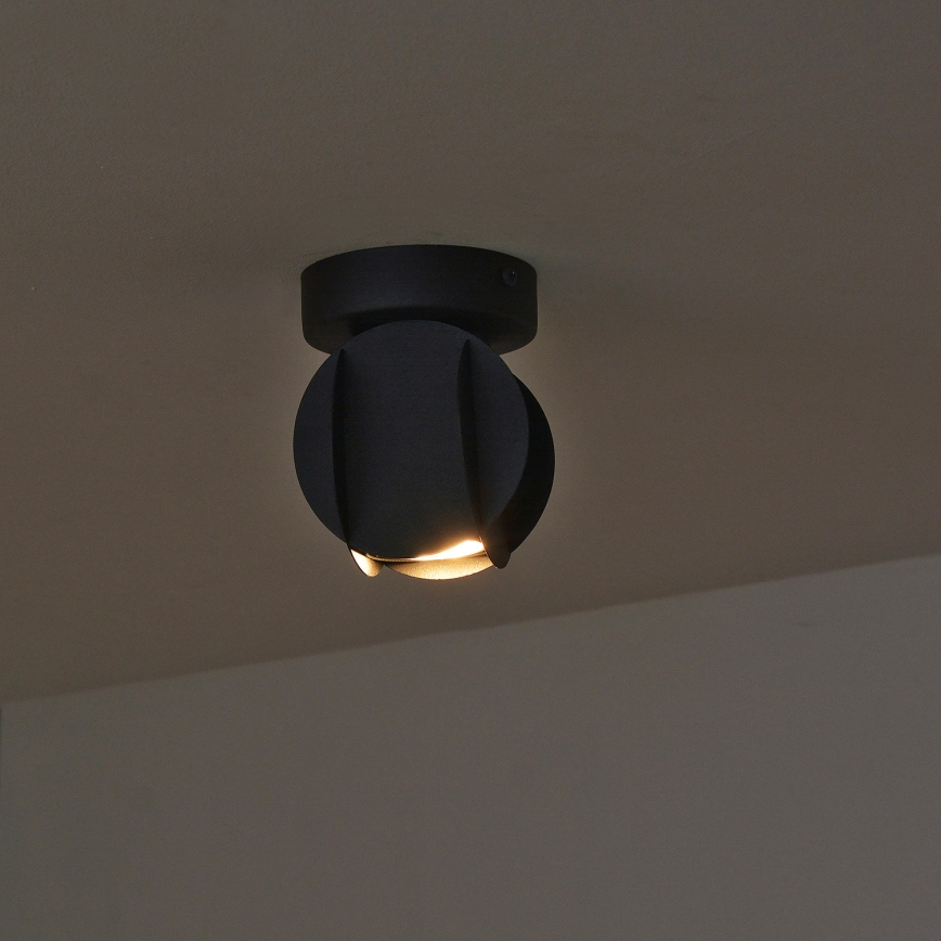 Spot orientable GAMBIT 1xGU10/10W/230V noir