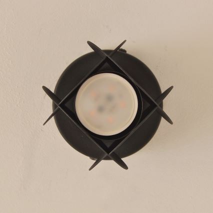 Spot orientable GAMBIT 1xGU10/10W/230V noir