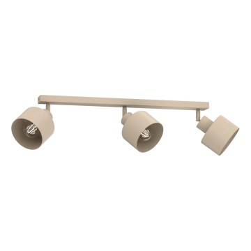 Spot orientable PARKLA 3xE27/15W/230V beige