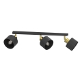 Spot orientable PARKLA 3xE27/15W/230V noir