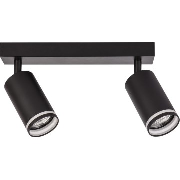 Spot orientable PIPE 2xGU10/10W/230V noir