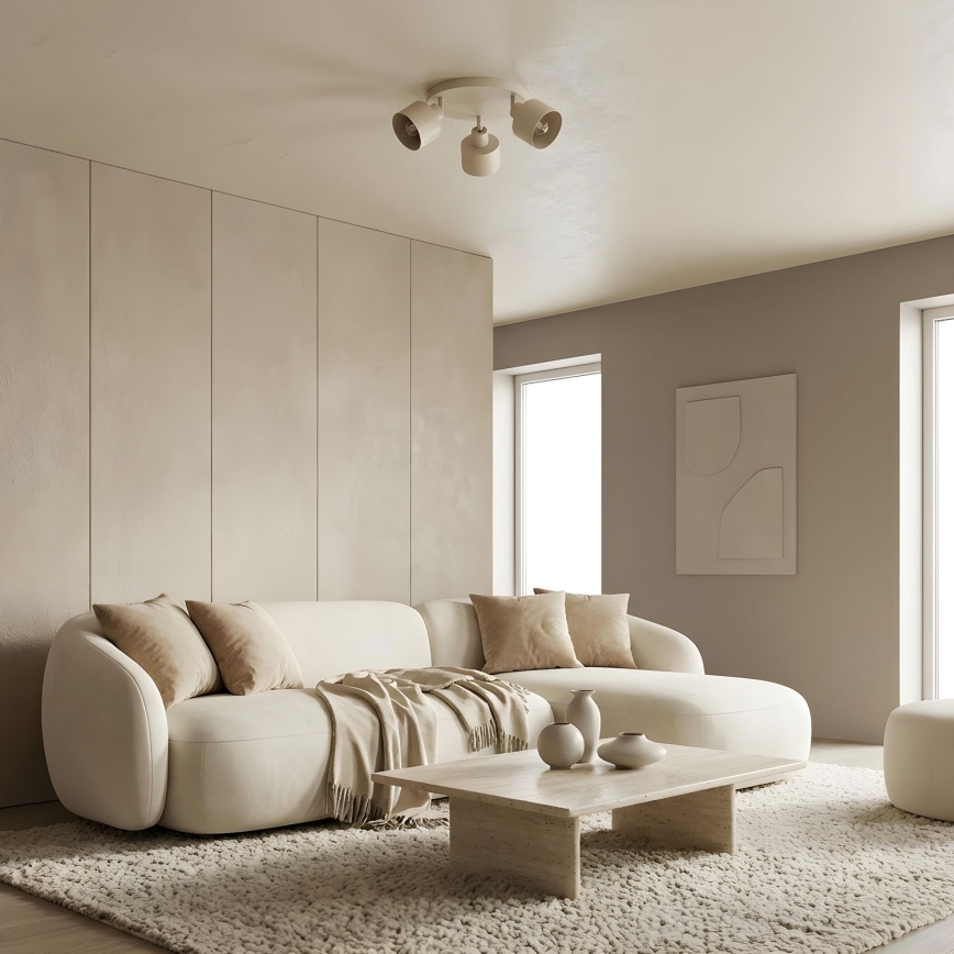 Spot PARKLA 3xE27/15W/230V beige