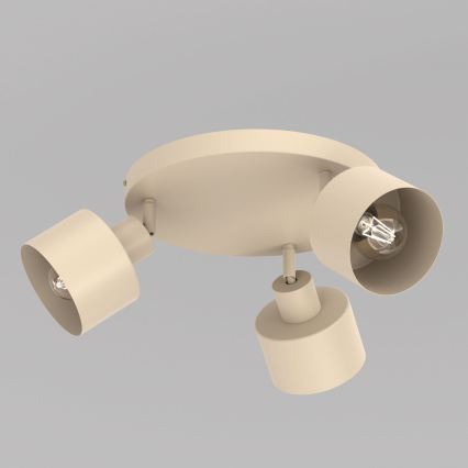 Spot PARKLA 3xE27/15W/230V beige
