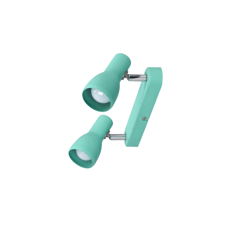 Spot PICARDO 2xE14/40W/230V turquoise