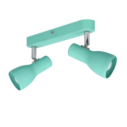 Spot PICARDO 2xE14/40W/230V turquoise