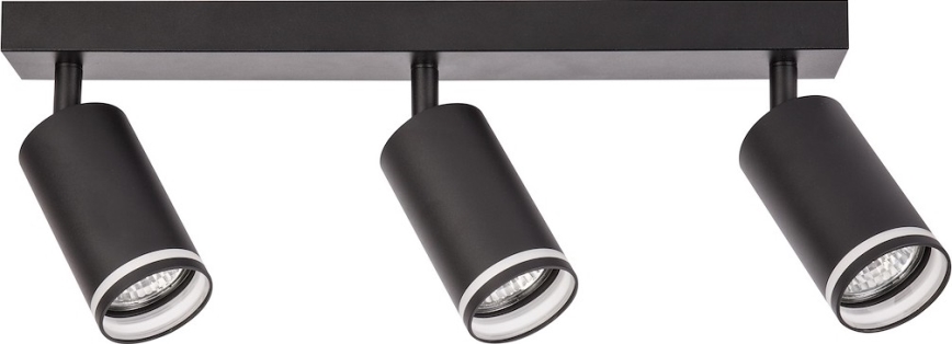 Spot PIPE 3xGU10/10W/230V noir