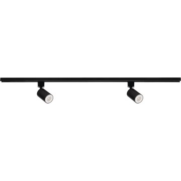 Spot pour système de rail ALTEAR 2xGU10/10W/230V 1m noir