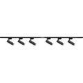 Spot pour système de rail FADO 6xGU10/10W/230V + 2x1 m système de rail noir