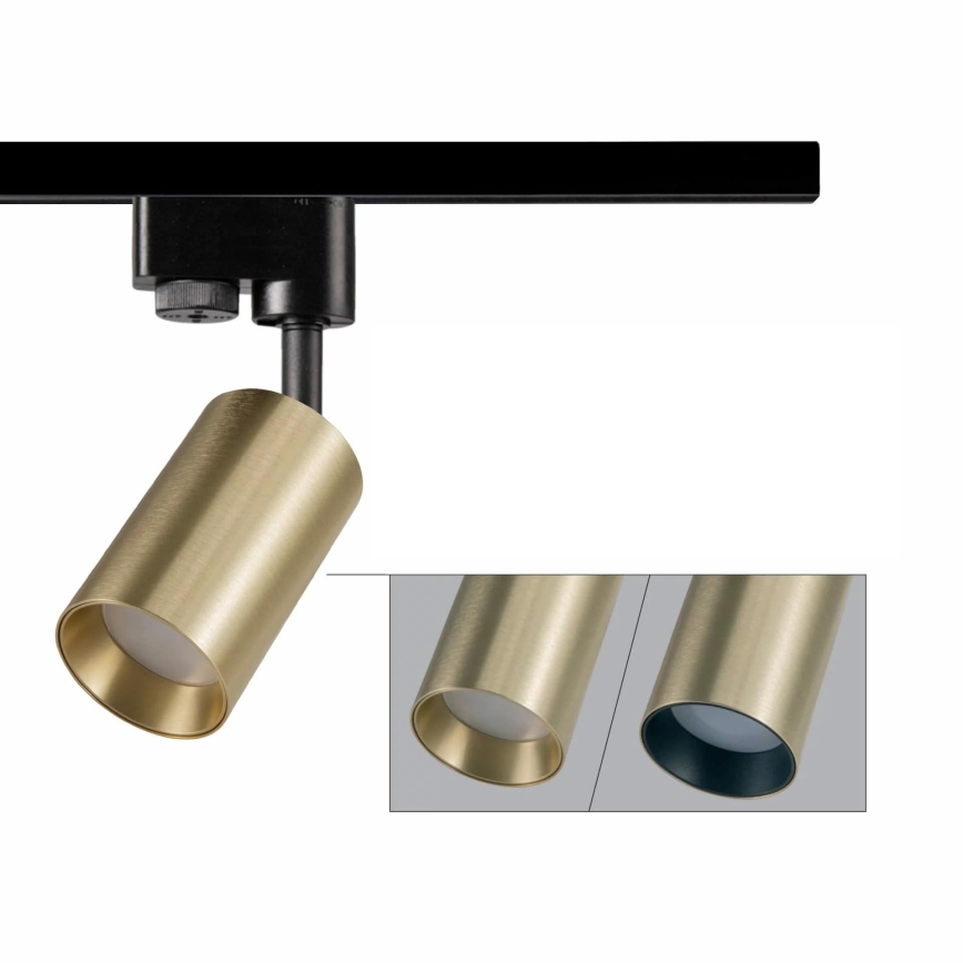 Spot pour système de rail MARIBEL 3xGU10/10W/230V +1 m système de rail doré