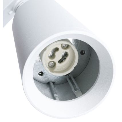 Spot pour système de rail MICA 1xGU10/25W/230V triphasé blanc