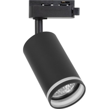 Spot pour système de rail monophasé PIPE 1xGU10/10W/230V, noir