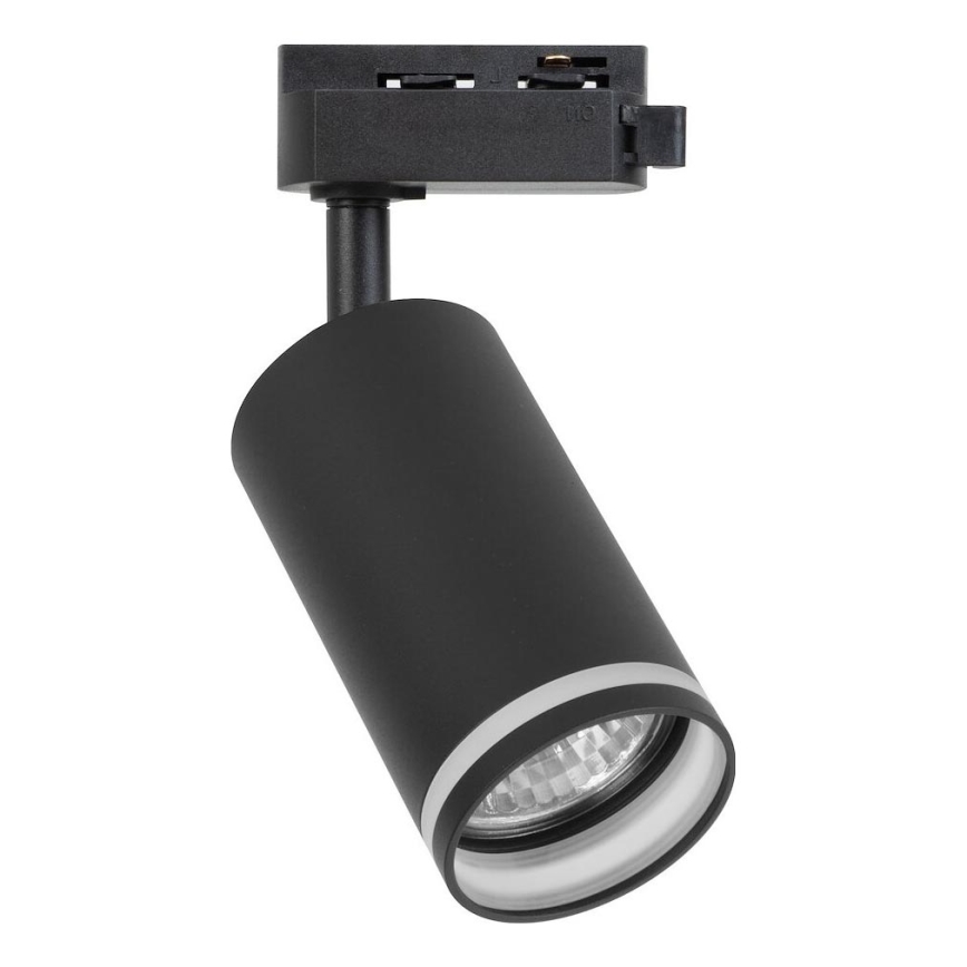 Spot pour système de rail monophasé PIPE 1xGU10/10W/230V, noir