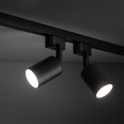 Spot pour système de rail monophasé TOP 1xGU10/10W/230V noir