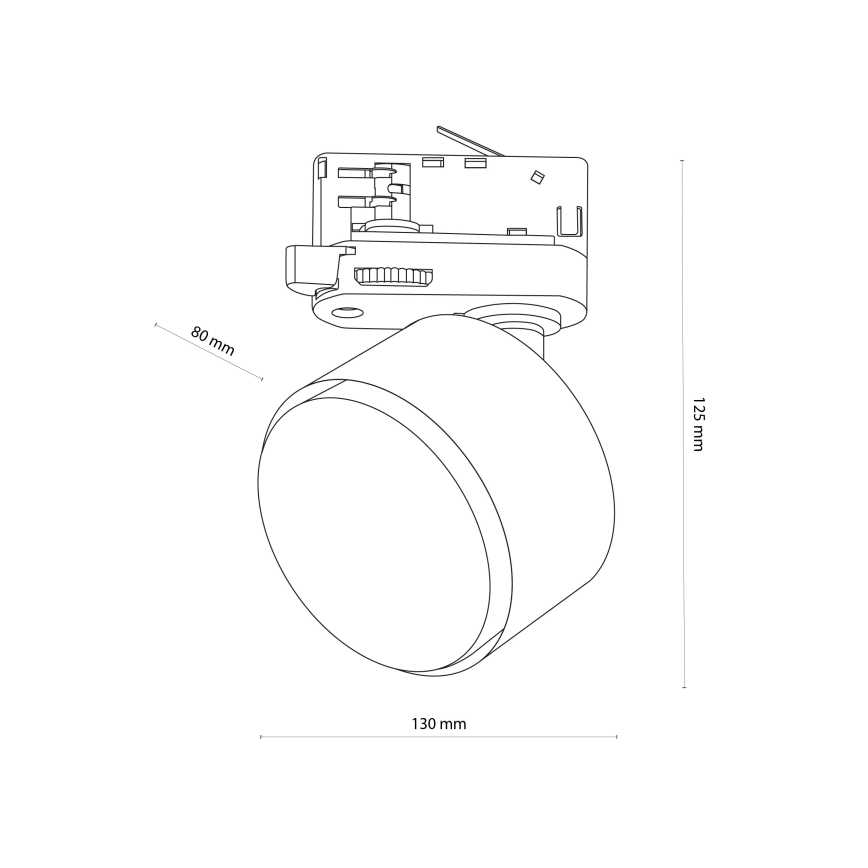 Spot pour système de rail triphasé TRACER 1xGX53/11W/230V blanc