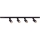 Spot pour système de rails TRACER 4xGU10/10W/230V 1 m noir