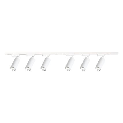 Spot pour système sur rail MICA 6xGU10/10W/230V blanc / chrome mat