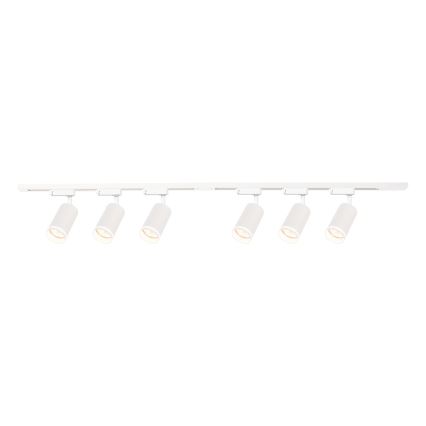 Spot pour système sur rail PIPE 6xGU10/10W/230V blanc