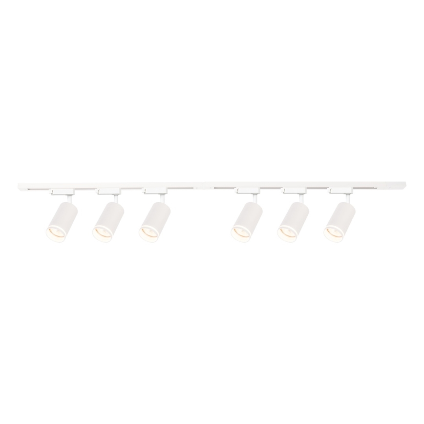 Spot pour système sur rail PIPE 6xGU10/10W/230V blanc