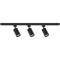 Spot pour système sur rail TIGER 3xGU10/10W/230V noir