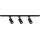 Spot pour système sur rail TIGER 3xGU10/10W/230V noir