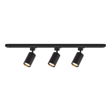 Spot pour système sur rail TIGER 3xGU10/10W/230V noir
