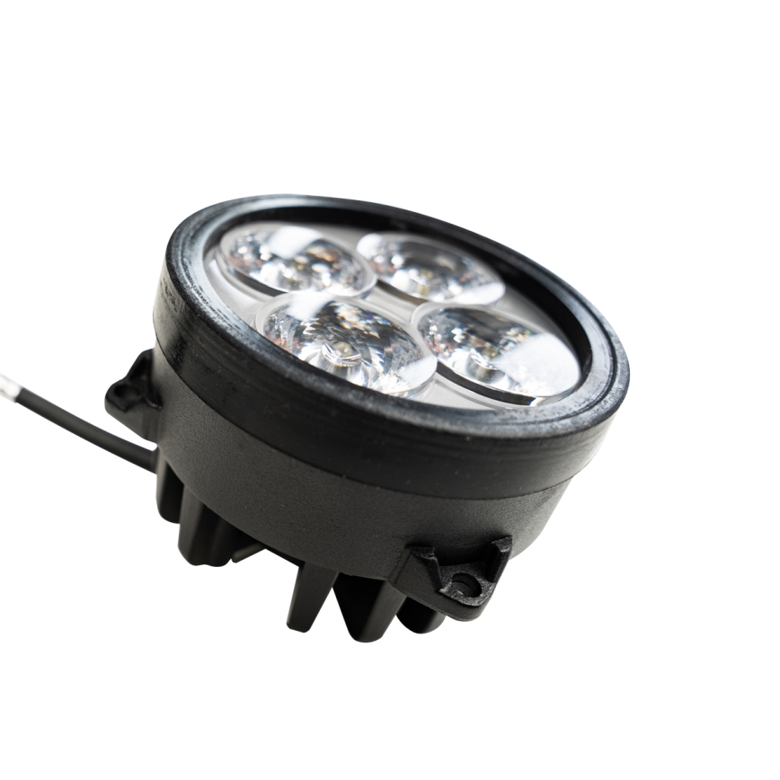 Spot pour tracteurs BLACK LED/20W/10-30V IP69 5700K arrondi