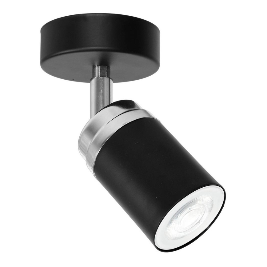 Spot RENO 1xGU10/8W/230V noir/chrome brillant
