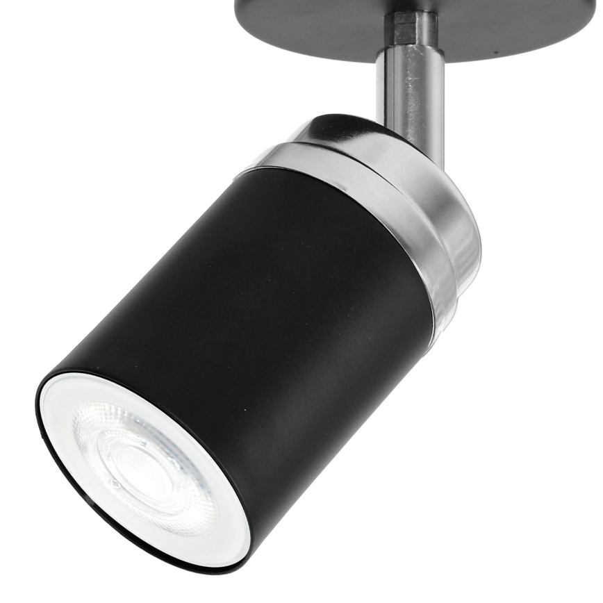 Spot RENO 1xGU10/8W/230V noir/chrome brillant