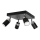Spot RENO 4xGU10/8W/230V noir/chrome brillant