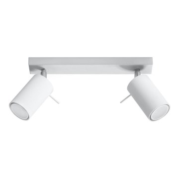 Spot RING 2 2xGU10/10W/230V blanc