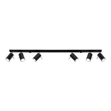 Spot RING 6L 6xGU10/10W/230V noir