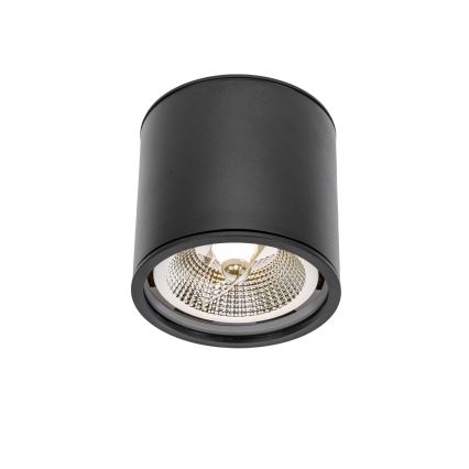 Spot salle de bain CHLOE AR111 1xGU10/12W/230V IP65 arrondi noir