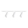 Spot sur rail MICA 3xGU10/10W/230V blanc/chrome mat