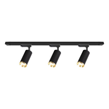 Spot sur rail MICA 3xGU10/10W/230V noir/doré