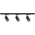 Spot sur rail PIPE 3xGU10/10W/230V noir
