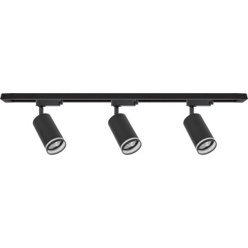 Spot sur rail PIPE 3xGU10/10W/230V noir