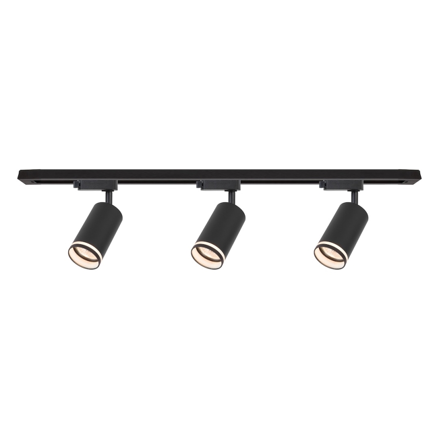 Spot sur rail PIPE 3xGU10/10W/230V noir