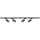 Spot sur rail PIPE 4xGU10/10W/230V 2x1m noir