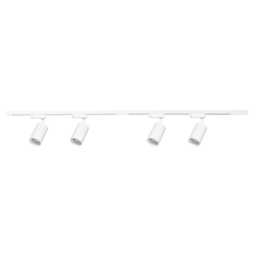 Spot sur rail PIPE 4xGU10/10W/230V blanc