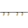 Spot sur rail PIPE 4xGU10/10W/230V doré/noir