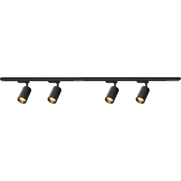 Spot sur rail PIPE 4xGU10/10W/230V noir