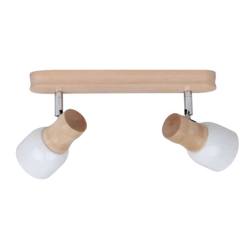 Spot SVANTJE 2xE14/40W/230V Bouleau
