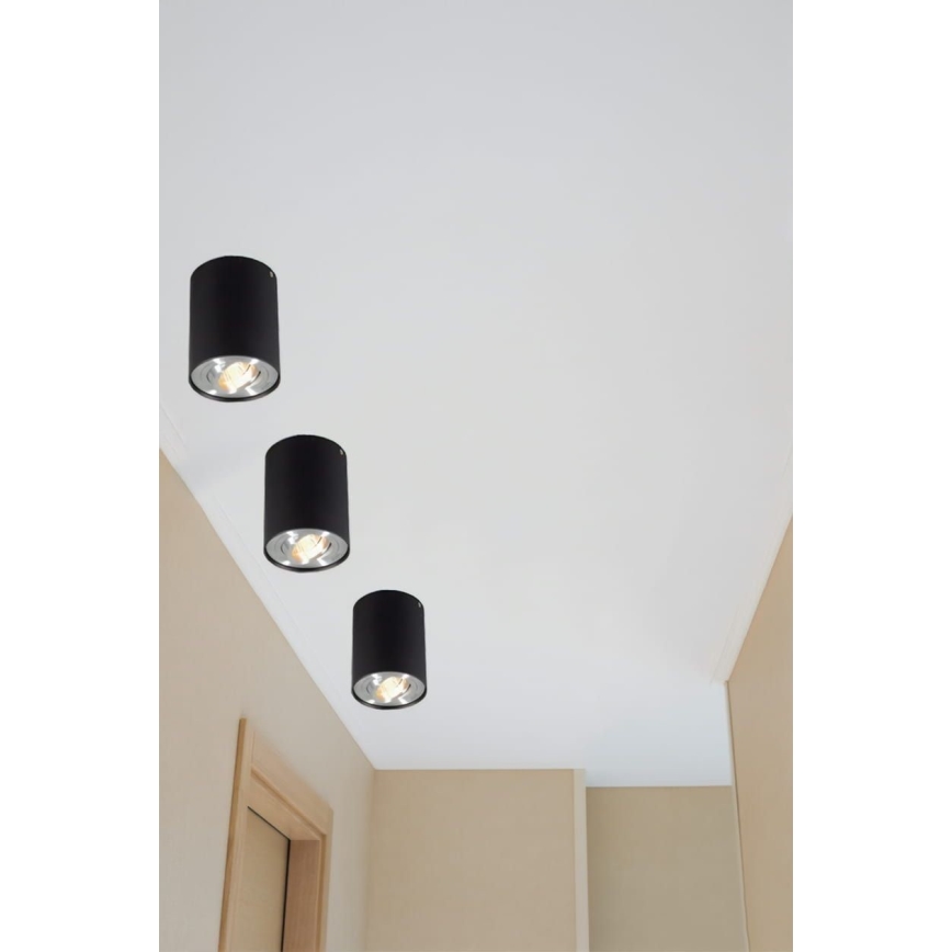 Spot TUBA 1xGU10/50W/230V noir