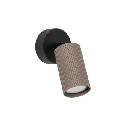 Spot TUNE 1xGU10/10W/230V noir/marron